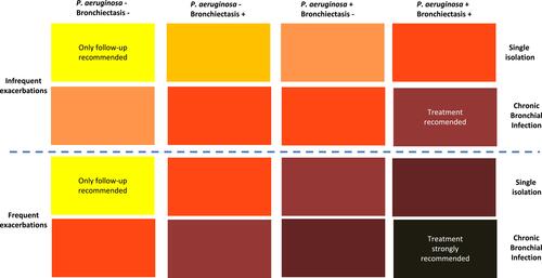 Figure 1 Strength of the recommendation of antimicrobial treatment of CBI in COPD.