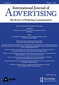 Cover image for International Journal of Advertising, Volume 43, Issue 1, 2024