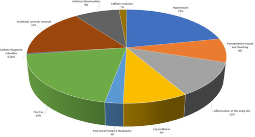 Figure 2 Distribution of complications expressed as percentage of the total.