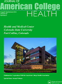 Cover image for Journal of American College Health, Volume 66, Issue 6, 2018