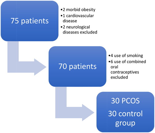 Figure 2. Flow chart of patients excluded in the study.