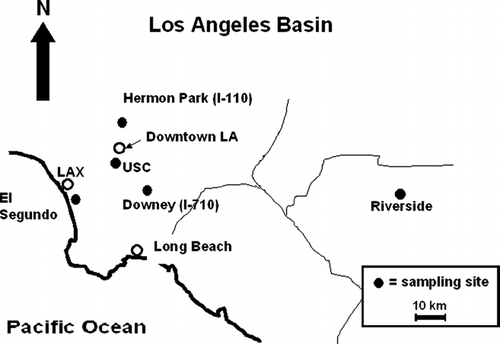 FIG. 2 Location of sampling sites.