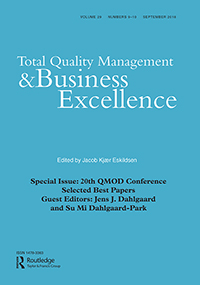 Cover image for Total Quality Management & Business Excellence, Volume 29, Issue 9-10, 2018