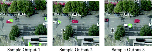 Figure 23. Sample output of detecting target from a moving cameras. Source: Photograph by the author.