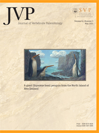 Cover image for Journal of Vertebrate Paleontology, Volume 41, Issue 3, 2021