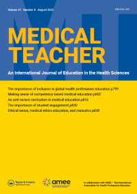 Cover image for Medical Teacher, Volume 45, Issue 8, 2023