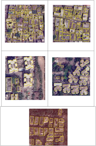 Figure 10. Satellite image of selected sites- UHC 1, UHC 2, UHC 3, UHC 4 and UHC 5 respectively.