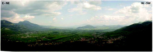 Figure 2. Panoramic view of the high Agri Valley.