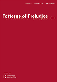 Cover image for Patterns of Prejudice, Volume 52, Issue 2-3, 2018