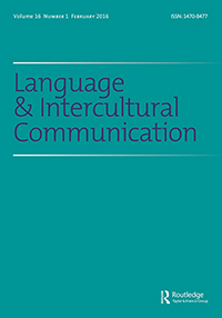 Cover image for Language and Intercultural Communication, Volume 16, Issue 1, 2016
