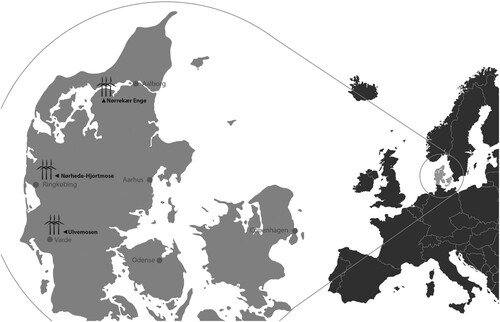 Figure 2. Study area locations. Source: Wikipedia Commons. Graphics: Saara Maria Ojanen.