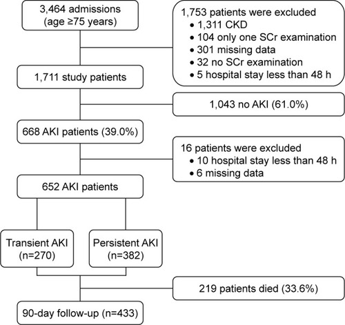 Figure 1 Flow chart of patient inclusion and exclusion.