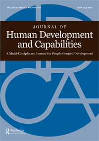 Cover image for Journal of Human Development and Capabilities, Volume 22, Issue 3, 2021