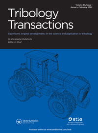 Cover image for Tribology Transactions, Volume 65, Issue 1, 2022