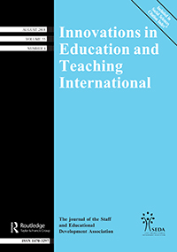 Cover image for Innovations in Education and Teaching International, Volume 55, Issue 4, 2018