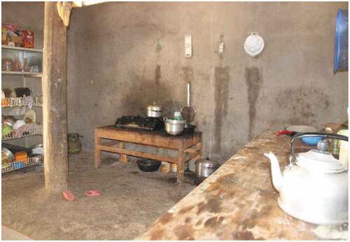 Figure 17. Modern kitchen in the expanded room equipped with a gas stove for cooking.