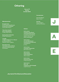 Cover image for Journal of Architectural Education, Volume 74, Issue 2, 2020