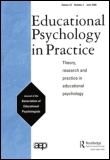 Cover image for Educational Psychology in Practice, Volume 14, Issue 1, 1998