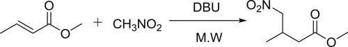 Scheme 101. Synthesis of γ-nitro aliphatic methyl esters.