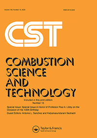 Cover image for Combustion Science and Technology, Volume 195, Issue 15, 2023