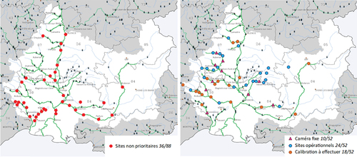 Figure 4. Etat du déploiement de la technologie sur le territoire du PHPCGD.