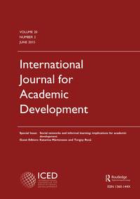 Cover image for International Journal for Academic Development, Volume 20, Issue 2, 2015