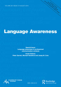 Cover image for Language Awareness, Volume 28, Issue 3, 2019