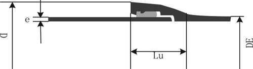 Figure 5. Geometrical dimensions of ductile iron pipe.