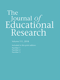 Cover image for The Journal of Educational Research, Volume 111, Issue 3, 2018