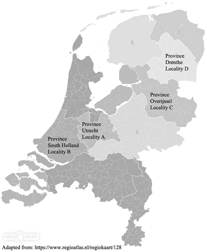 Figure 1. Overview of the selected cases in the Netherlands.