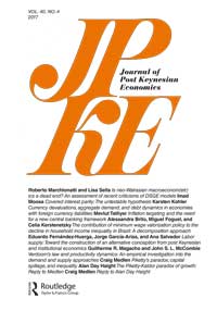 Cover image for Journal of Post Keynesian Economics, Volume 40, Issue 4, 2017