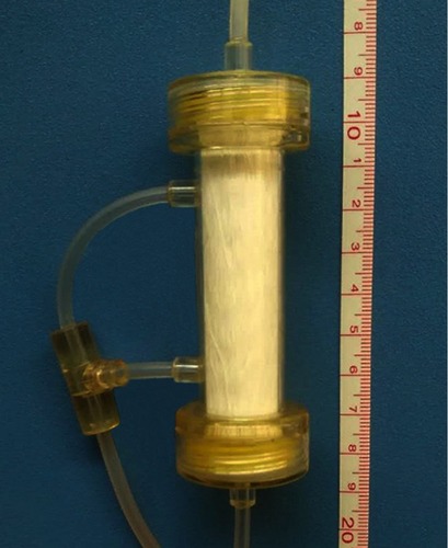 Figure 5 The image of the miniature blood dialyzer.