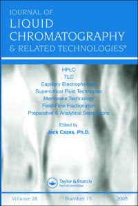 Cover image for Journal of Liquid Chromatography & Related Technologies, Volume 23, Issue 4, 2000