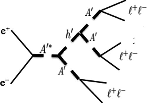 Figure 7. The “dark Higgsstrahlung” process.