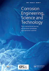Cover image for Corrosion Engineering, Science and Technology, Volume 51, Issue 4, 2016