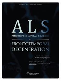 Cover image for Amyotrophic Lateral Sclerosis and Frontotemporal Degeneration, Volume 22, Issue 7-8, 2021