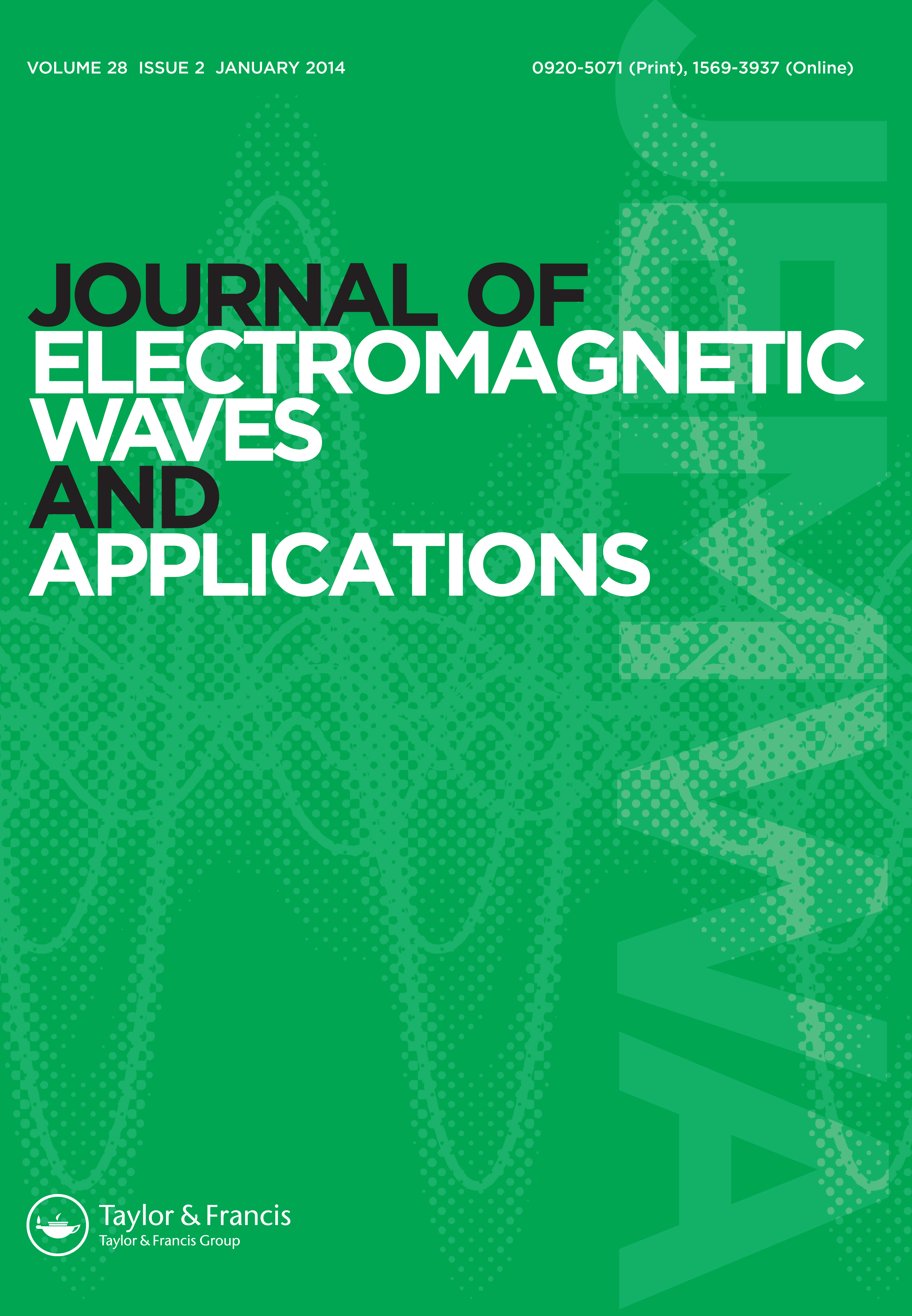 Cover image for Journal of Electromagnetic Waves and Applications, Volume 28, Issue 2, 2014