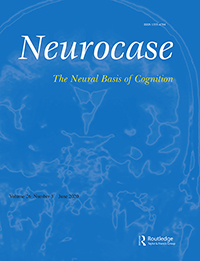 Cover image for Neurocase, Volume 26, Issue 3, 2020