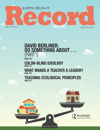 Cover image for Kappa Delta Pi Record, Volume 55, Issue 3, 2019
