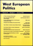 Cover image for West European Politics, Volume 36, Issue 6, 2013