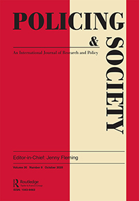 Cover image for Policing and Society, Volume 30, Issue 8, 2020