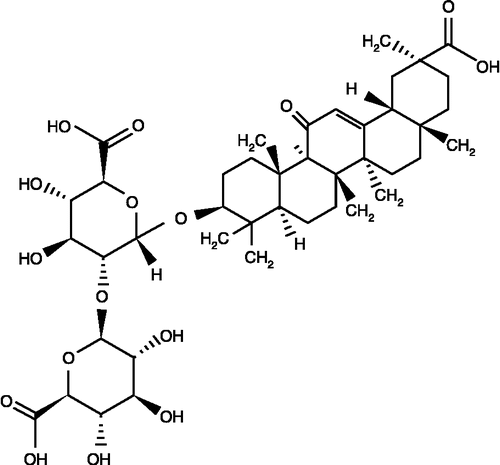 Figure 1 Structure of Glycyrrhizin.