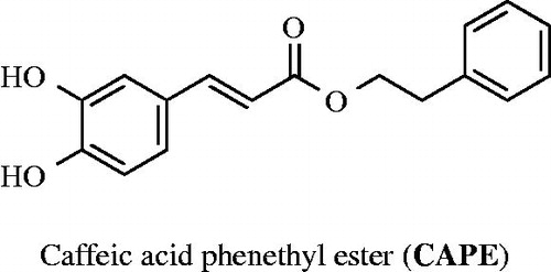 Figure 1. Chemical structures of caffeic acid phenethyl ester (CAPE).