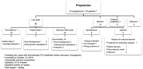 Figure 1. Summary of birth event.