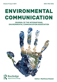 Cover image for Environmental Communication, Volume 11, Issue 1, 2017