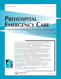 Cover image for Prehospital Emergency Care, Volume 20, Issue 1, 2016