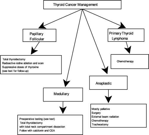 Figure 2. Thyroid cancer management.