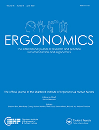 Cover image for Ergonomics, Volume 65, Issue 4, 2022