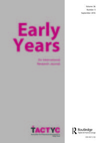 Cover image for Early Years, Volume 36, Issue 3, 2016