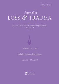 Cover image for Journal of Loss and Trauma, Volume 26, Issue 1, 2021